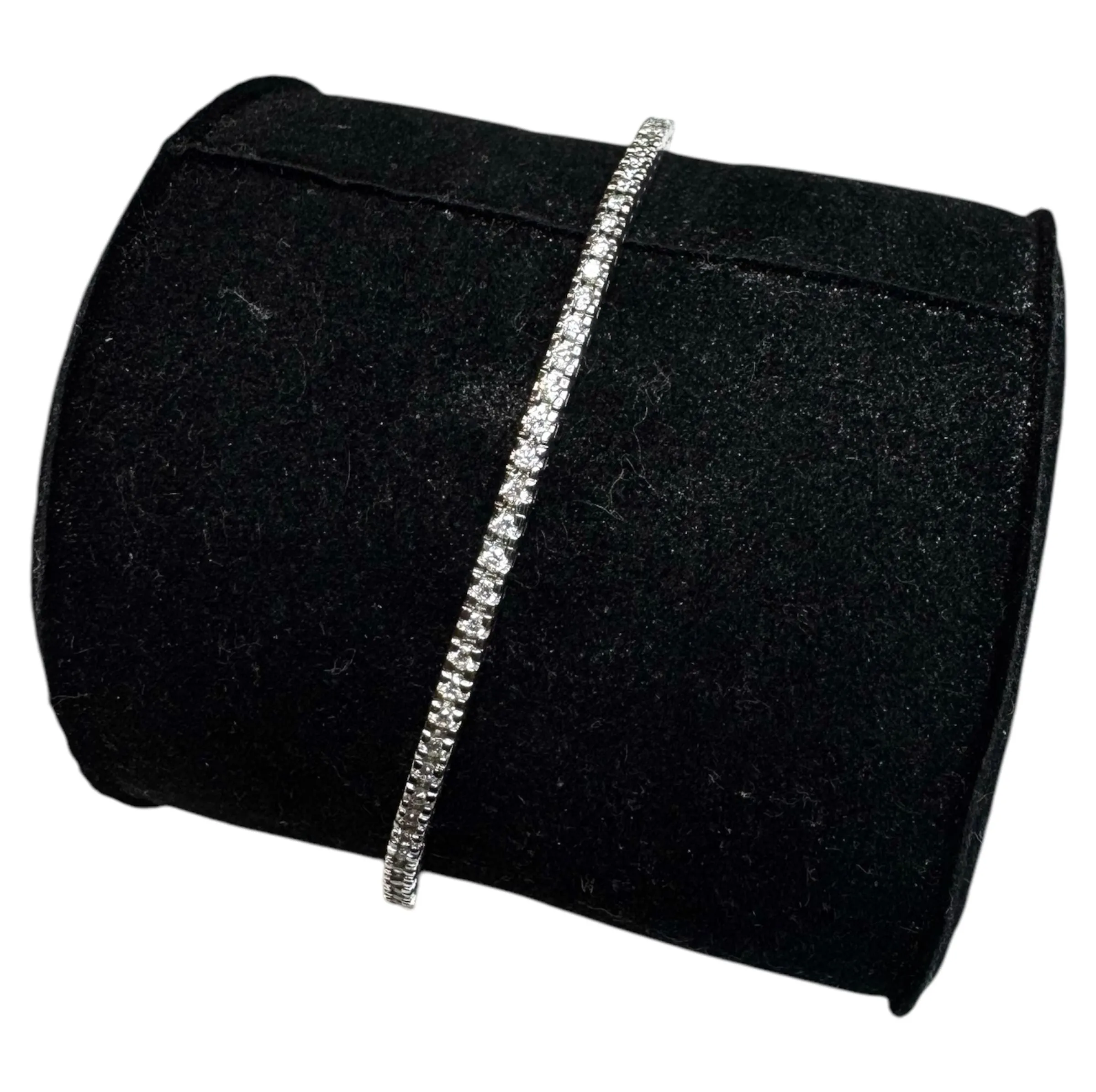 Bracelet Tennis Diamants 1.86ct – Or blanc 18K – 8.2g sold by 58 Facettes