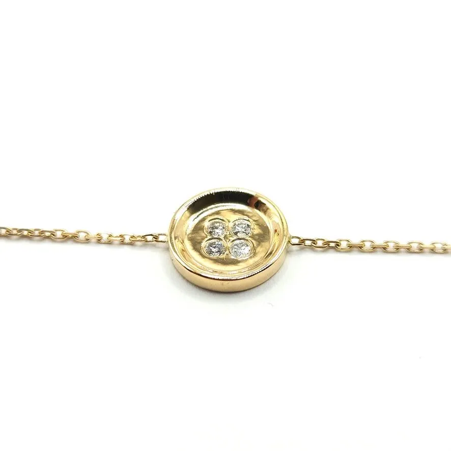 Bracelet or jaune diamants signé Ely Bela sold by 58 Facettes product image thumbnail 4