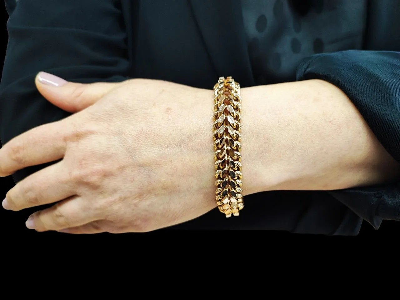 Bracelet or jaune maille américaine sold by 58 Facettes product image thumbnail 2