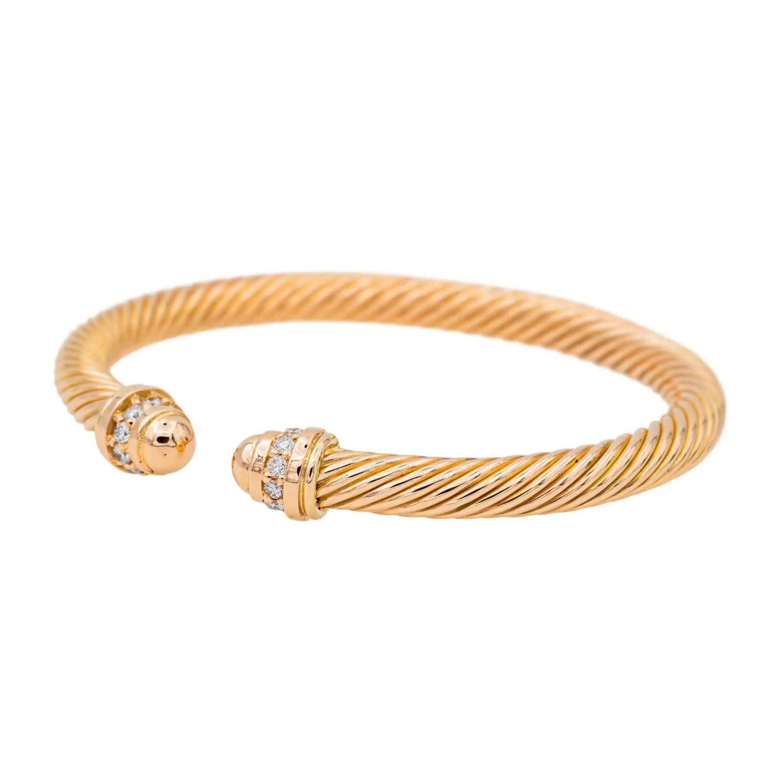 Bracelet Jonc Or rose Diamant sold by 58 Facettes product image thumbnail 4