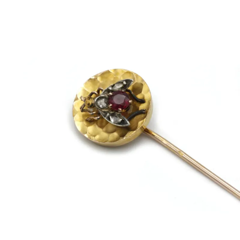 Epingle À Cravate - Or, Rubis & Diamants sold by 58 Facettes