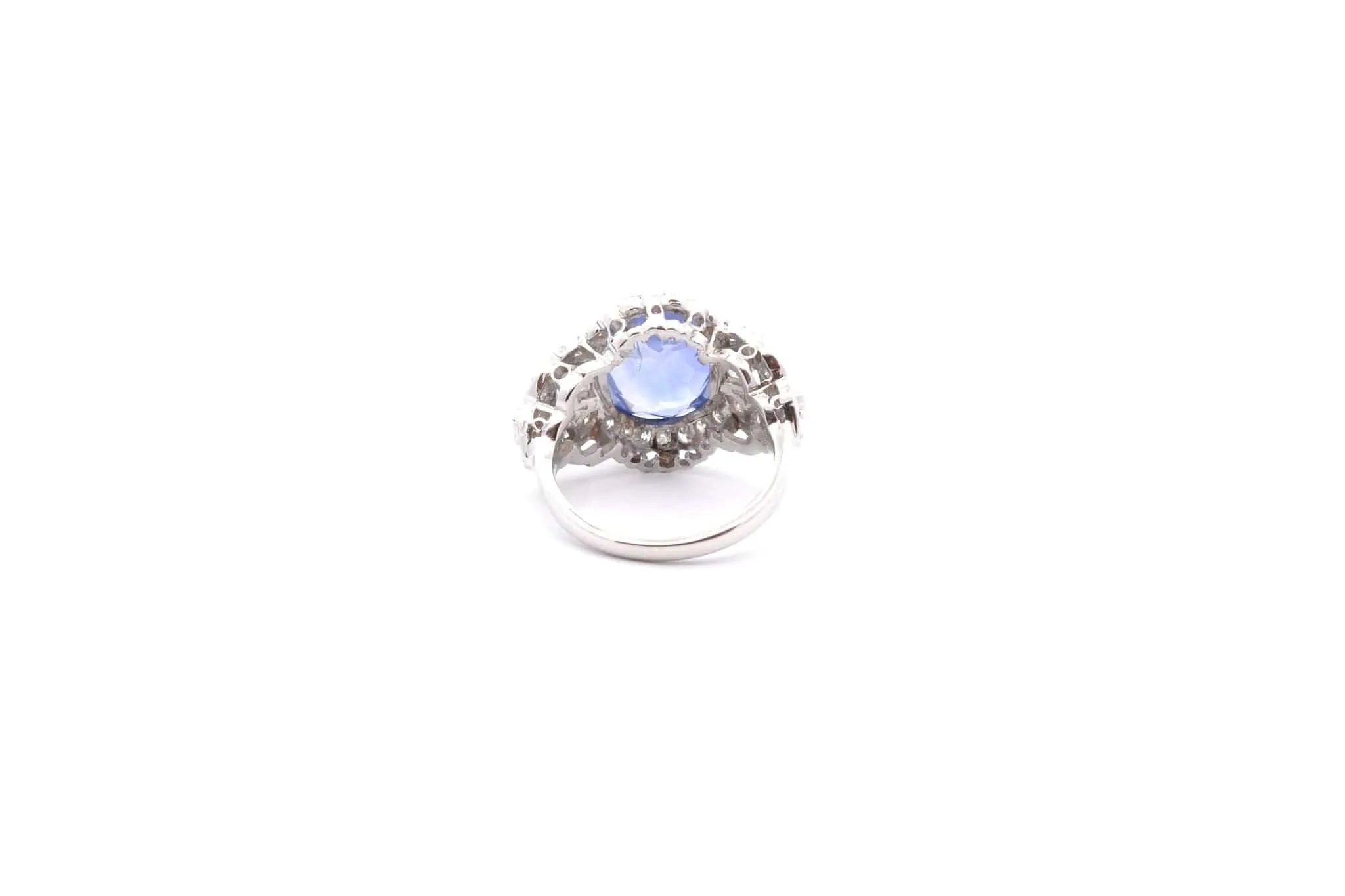 Bague vintage saphir de 6,51cts et diamants sold by 58 Facettes product image thumbnail 5
