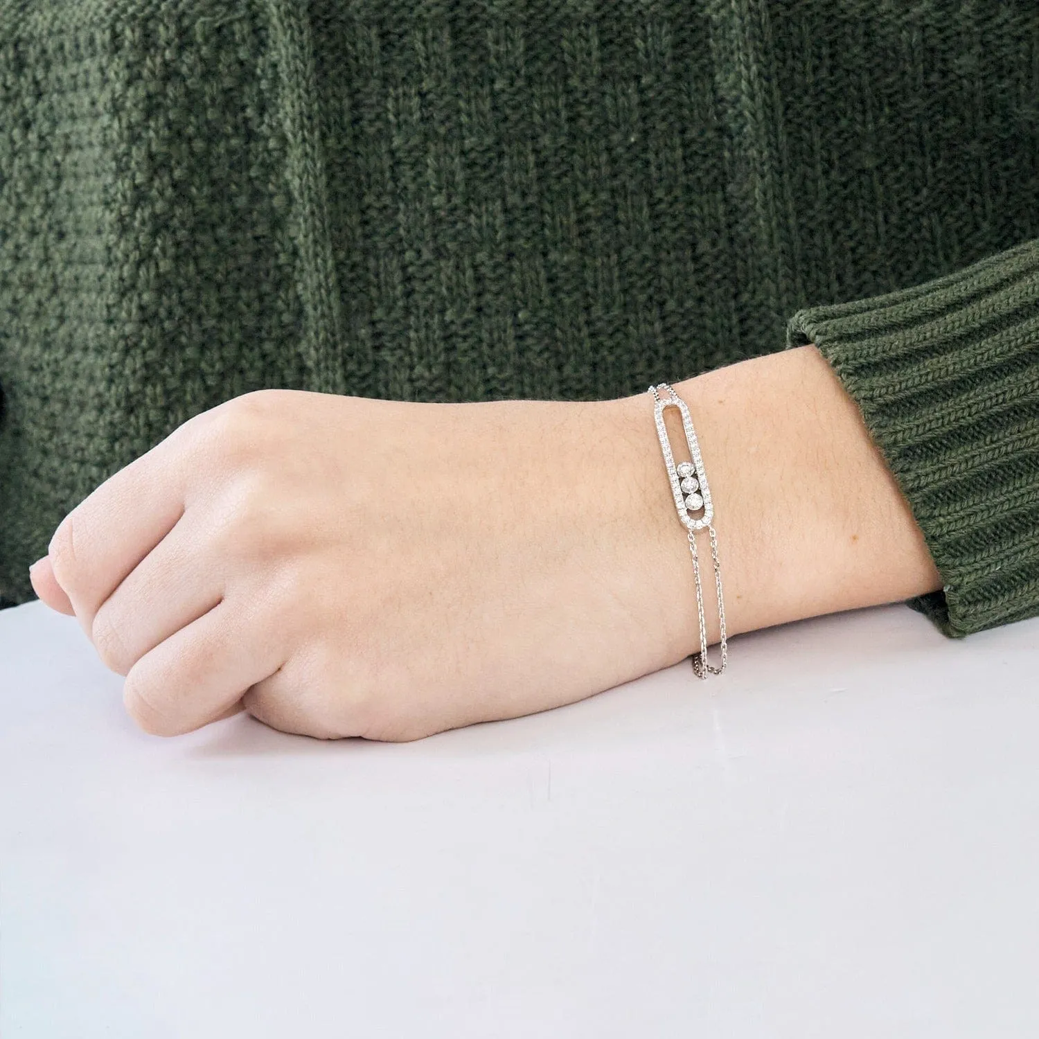 MESSIKA - Move - Bracelet or blanc et diamants sold by 58 Facettes product image thumbnail 2