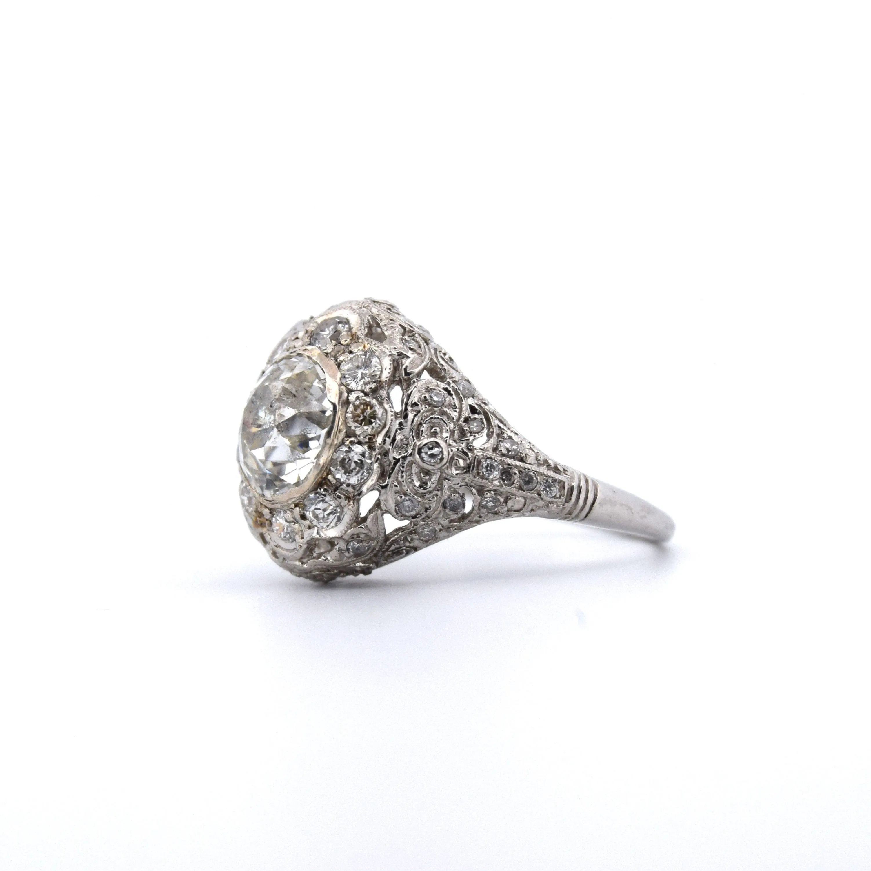 BAGUE en or blanc avec diamants sold by 58 Facettes product image thumbnail 4