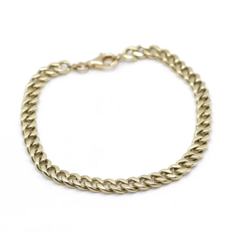 Bracelet gourmette en or jaune sold by 58 Facettes
