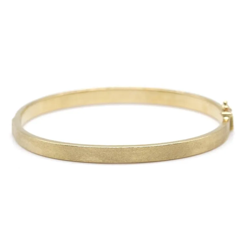 Bracelet texturé en or jaune sold by 58 Facettes