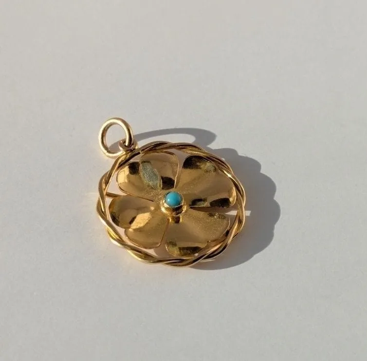 Pendentif vintage chance trèfle sold by 58 Facettes product image thumbnail 4