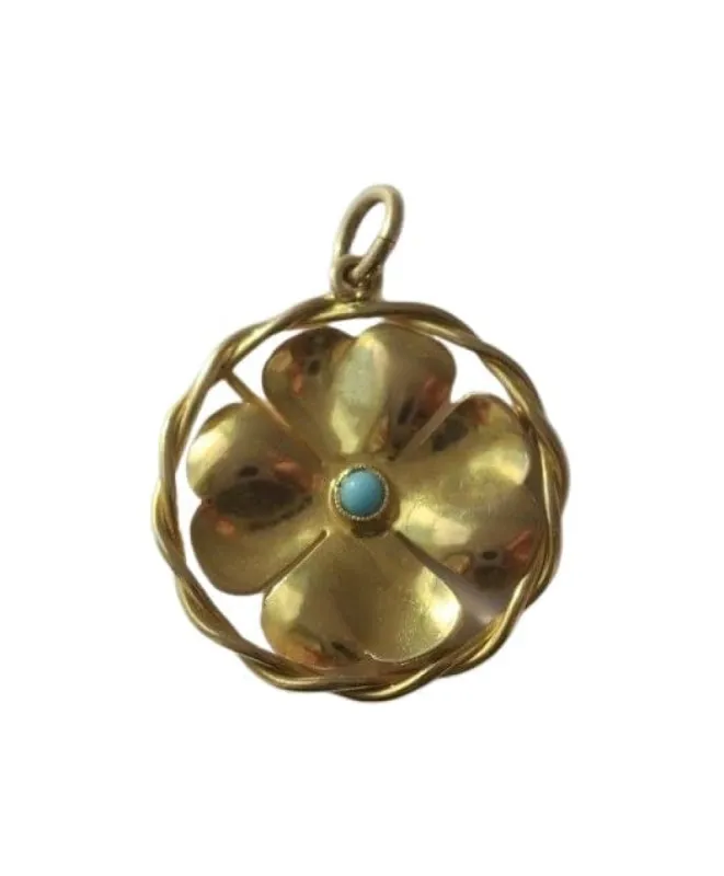 Pendentif vintage chance trèfle sold by 58 Facettes