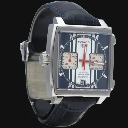 Montre Tag Heuer Monaco Chronographe Calibre 11 Steve McQueen sold by 58 Facettes product image thumbnail 5