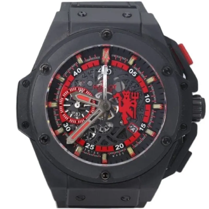 Montre Hublot King Power Red Devil Manchester United Édition limitée 500 pièces sold by 58 Facettes