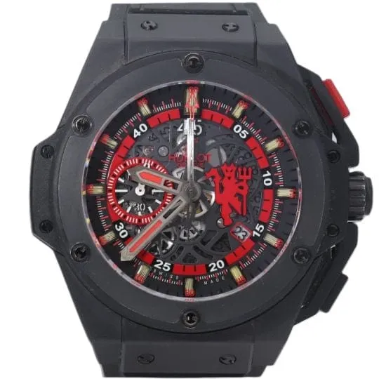 Hublot King Power Red Devil Manchester United - Montre édition limitée 500 pièces sold by 58 Facettes