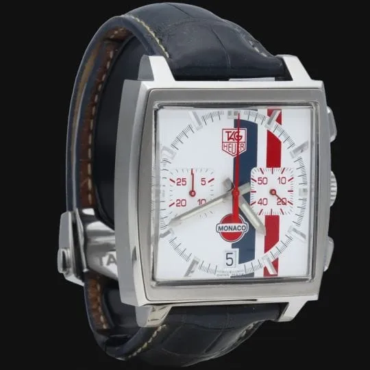 Tag Heuer Montre Monaco Chronograph Gulf Edition Limitee sold by 58 Facettes product image thumbnail 5