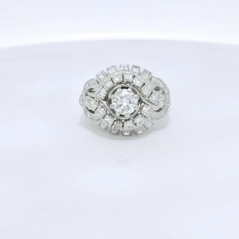 Bague en diamant vers 1970 sold by 58 Facettes