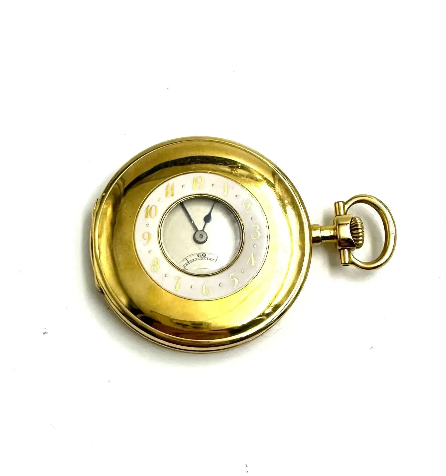 Montre "œil de bœuf" en or, destinée au marché anglais. sold by 58 Facettes product image thumbnail 2