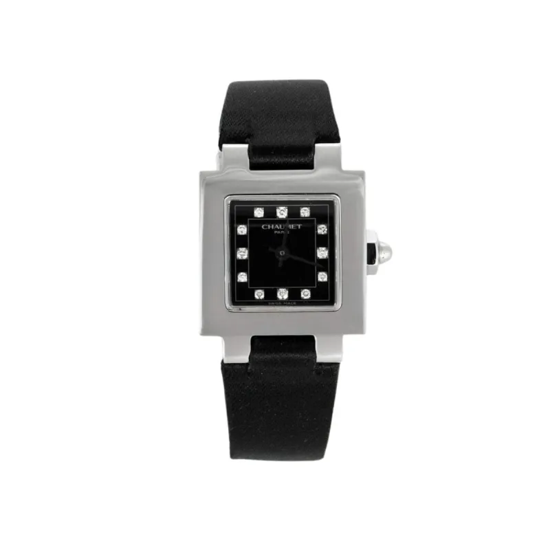 CHAUMET-STILL- Montre de dame en acier et diamants made by 58 Facettes