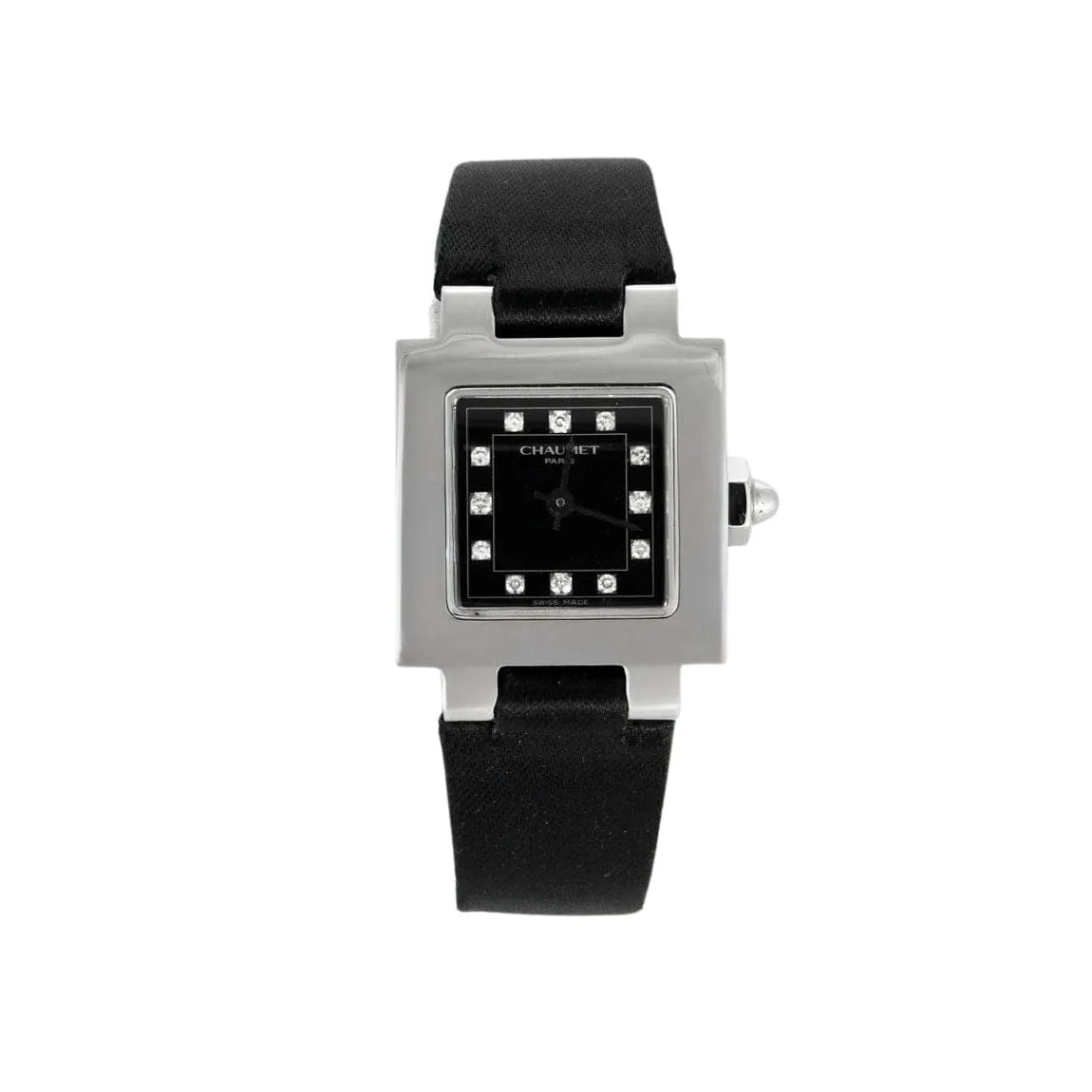 CHAUMET-STILL- Montre de dame en acier et diamants sold by 58 Facettes