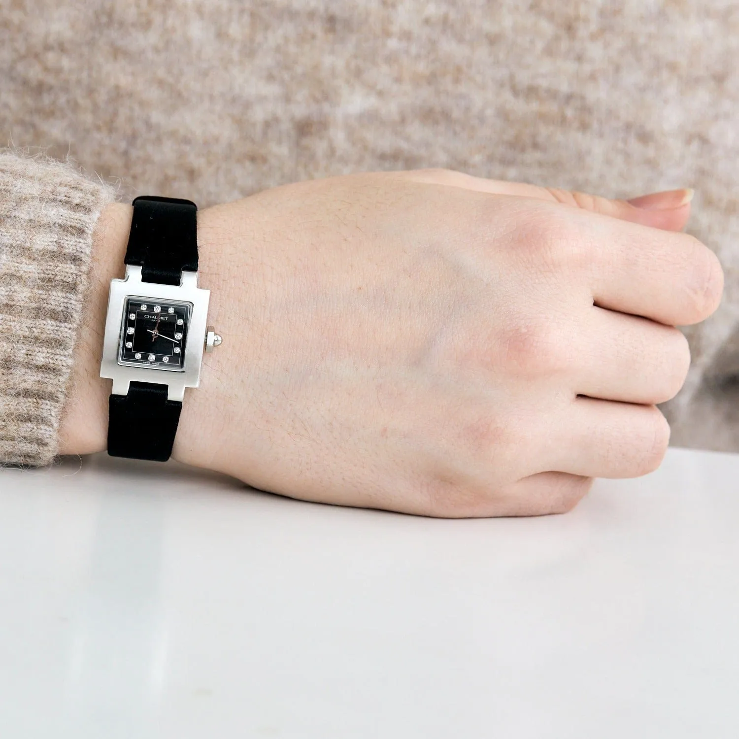 CHAUMET-STILL- Montre de dame en acier et diamants sold by 58 Facettes product image thumbnail 2