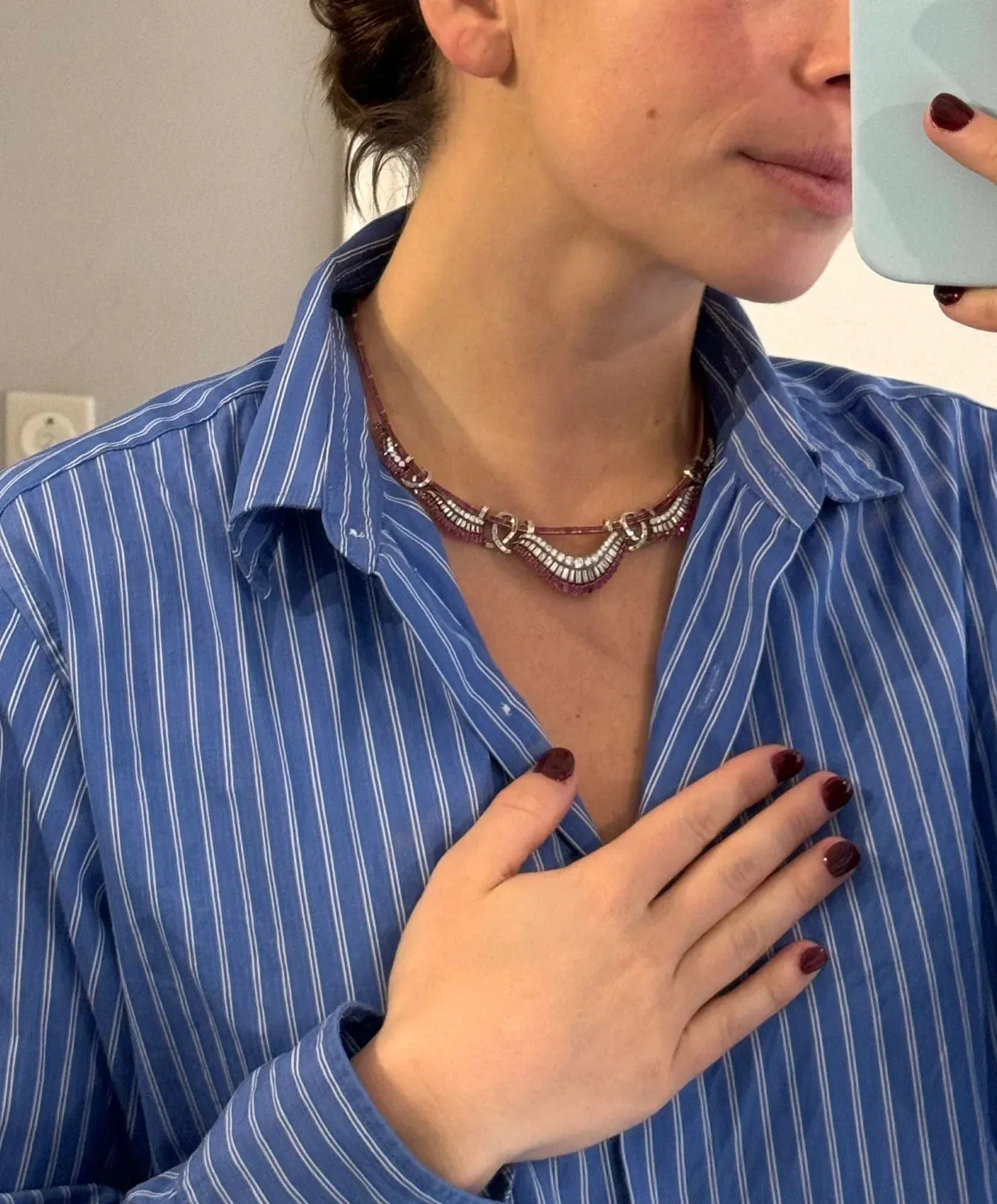 Ensemble diamant et rubis vers 1970 sold by 58 Facettes product image thumbnail 2