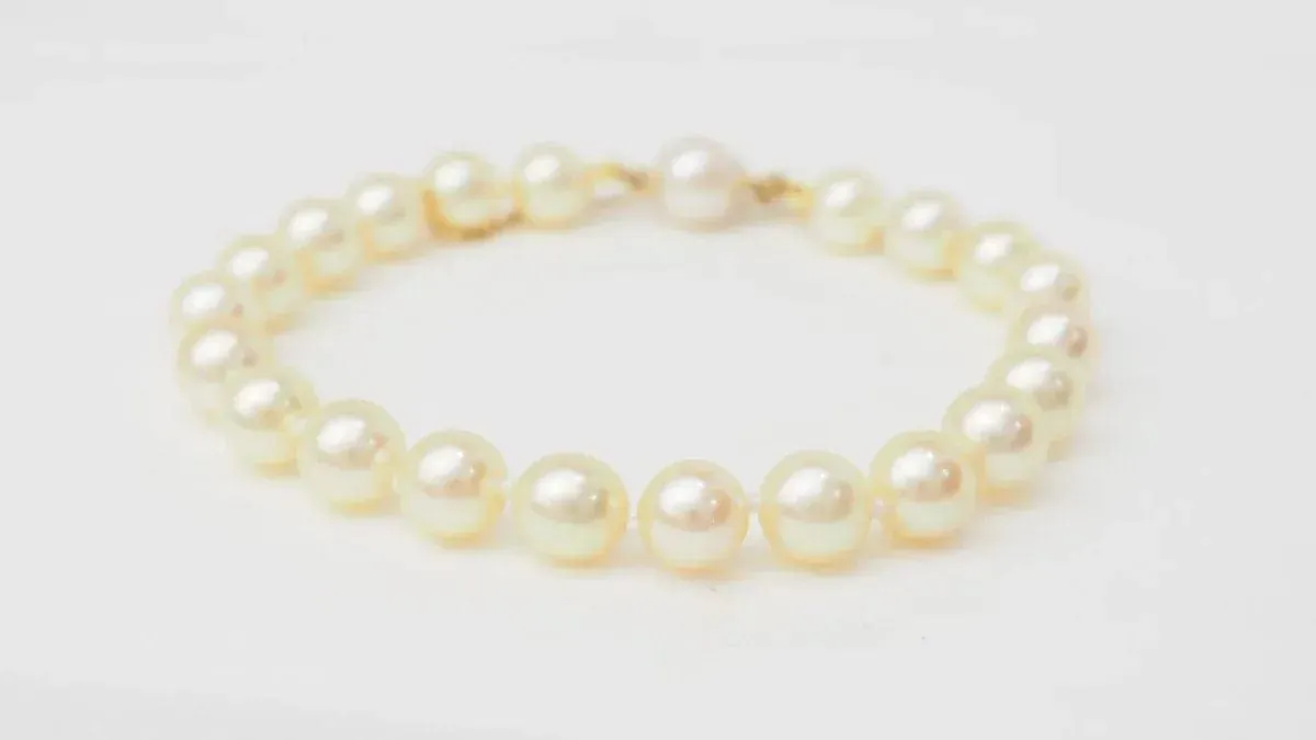 Bracelet En Or Jaune Et Perles De Culture sold by 58 Facettes product image thumbnail 4