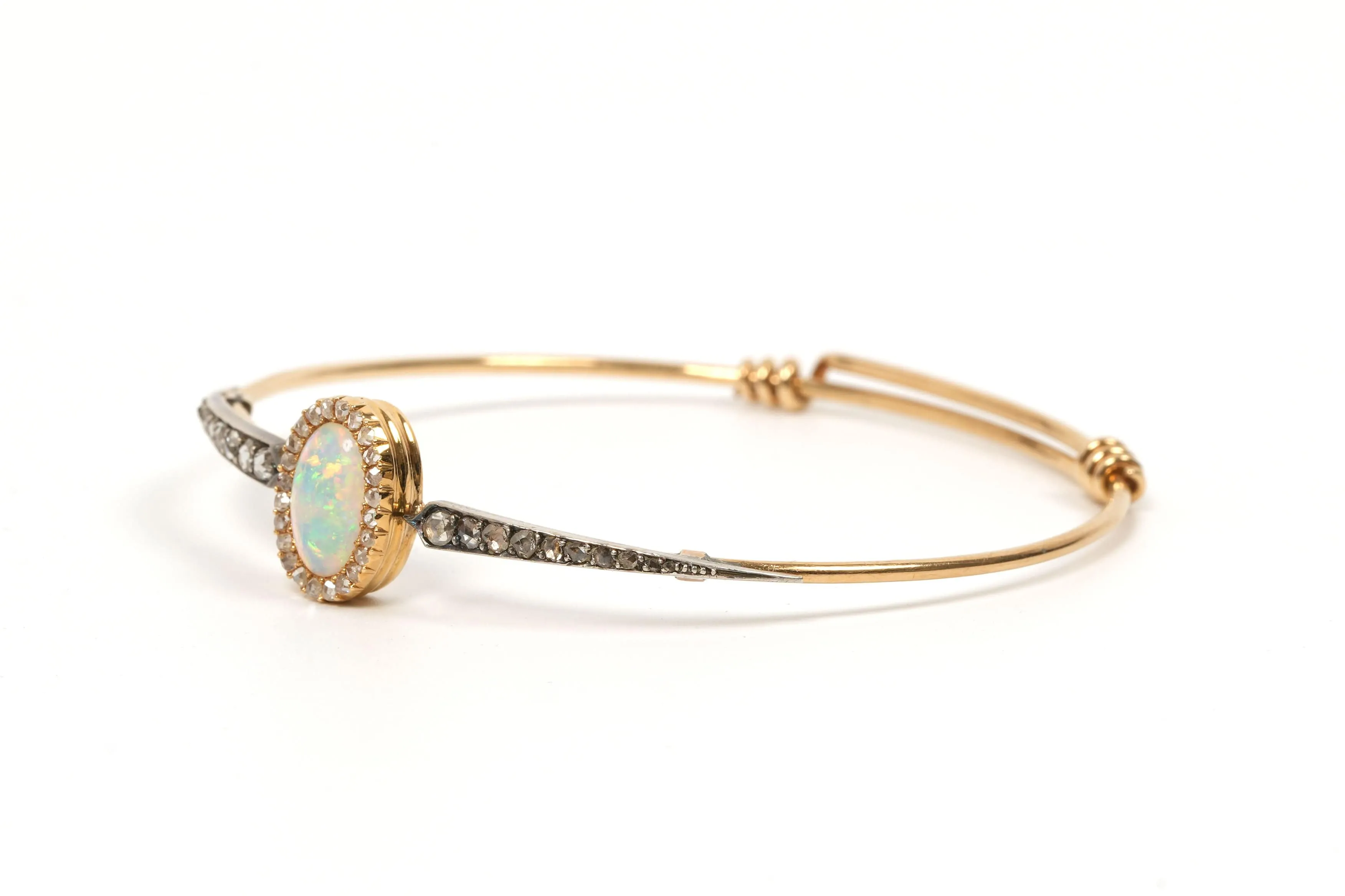 Bracelet dans le style "Wolfers" Art Nouveau or jaune, opale, diamants taille rose sold by 58 Facettes product image thumbnail 2