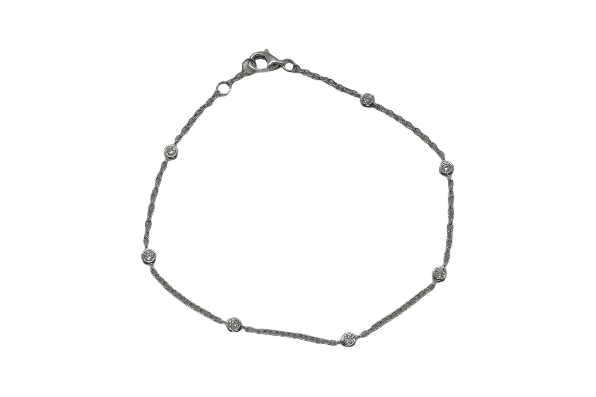 Bracelet or et diamants sold by 58 Facettes