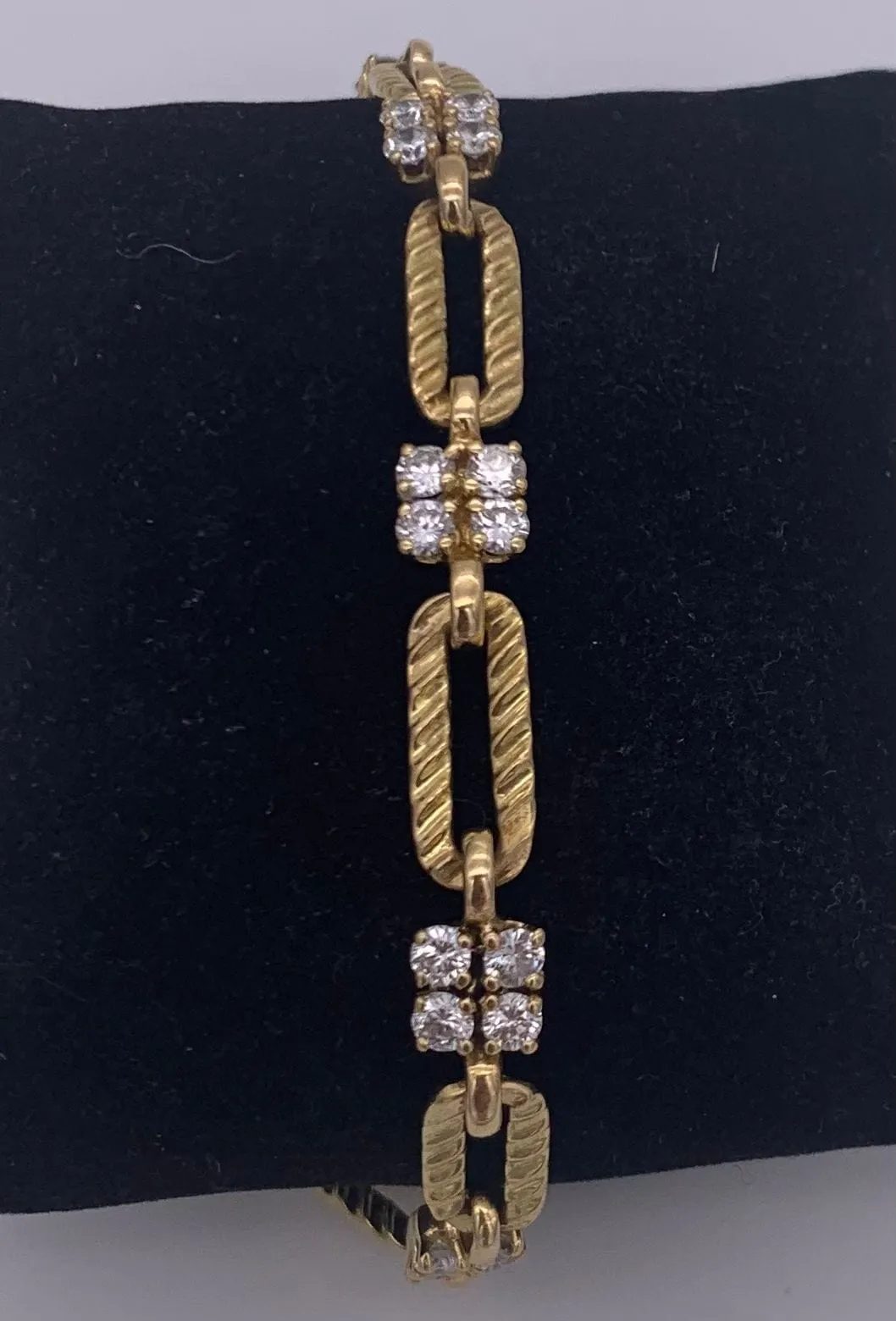 Bracelet or jaune et diamants sold by 58 Facettes product image thumbnail 3