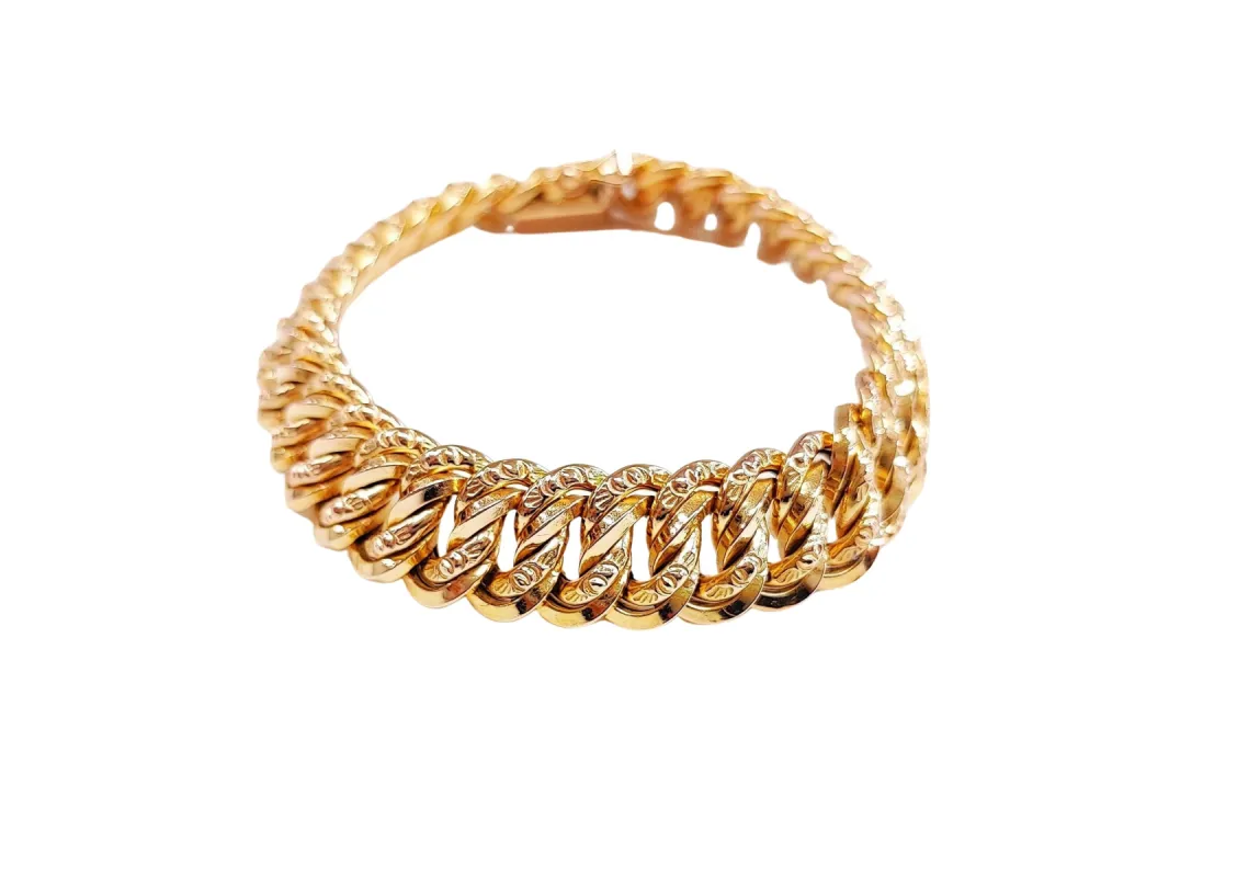 Bracelet or jaune maille américaine sold by 58 Facettes
