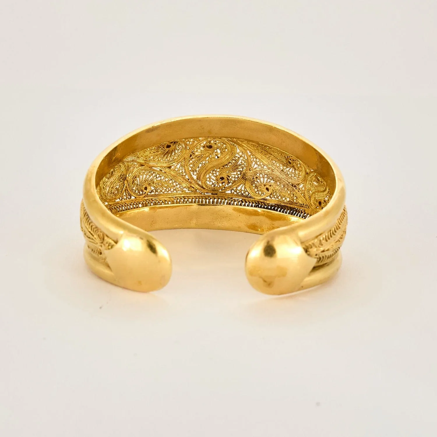 Bracelet jonc, or jaune filigrané sold by 58 Facettes product image thumbnail 4