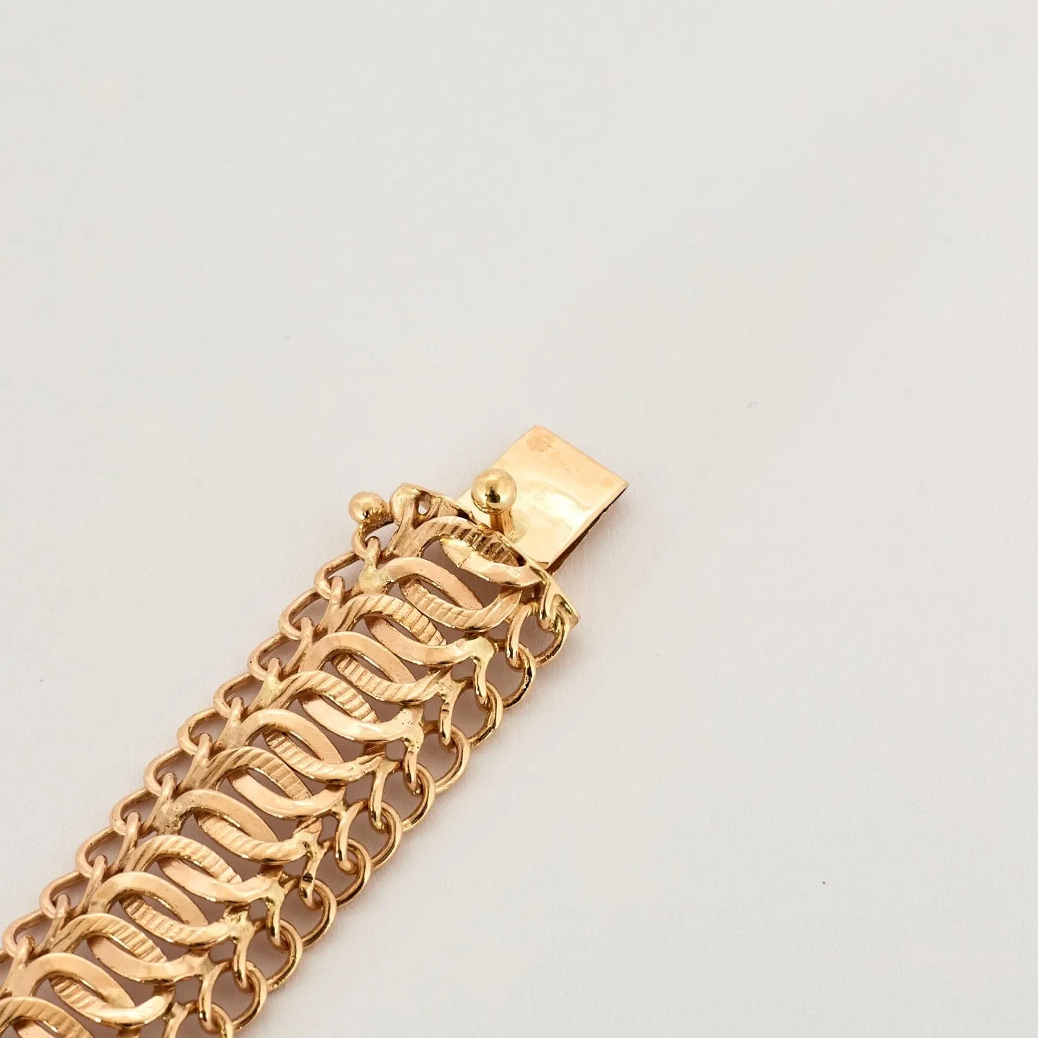 Bracelet maille américaine, or rose sold by 58 Facettes product image thumbnail 5