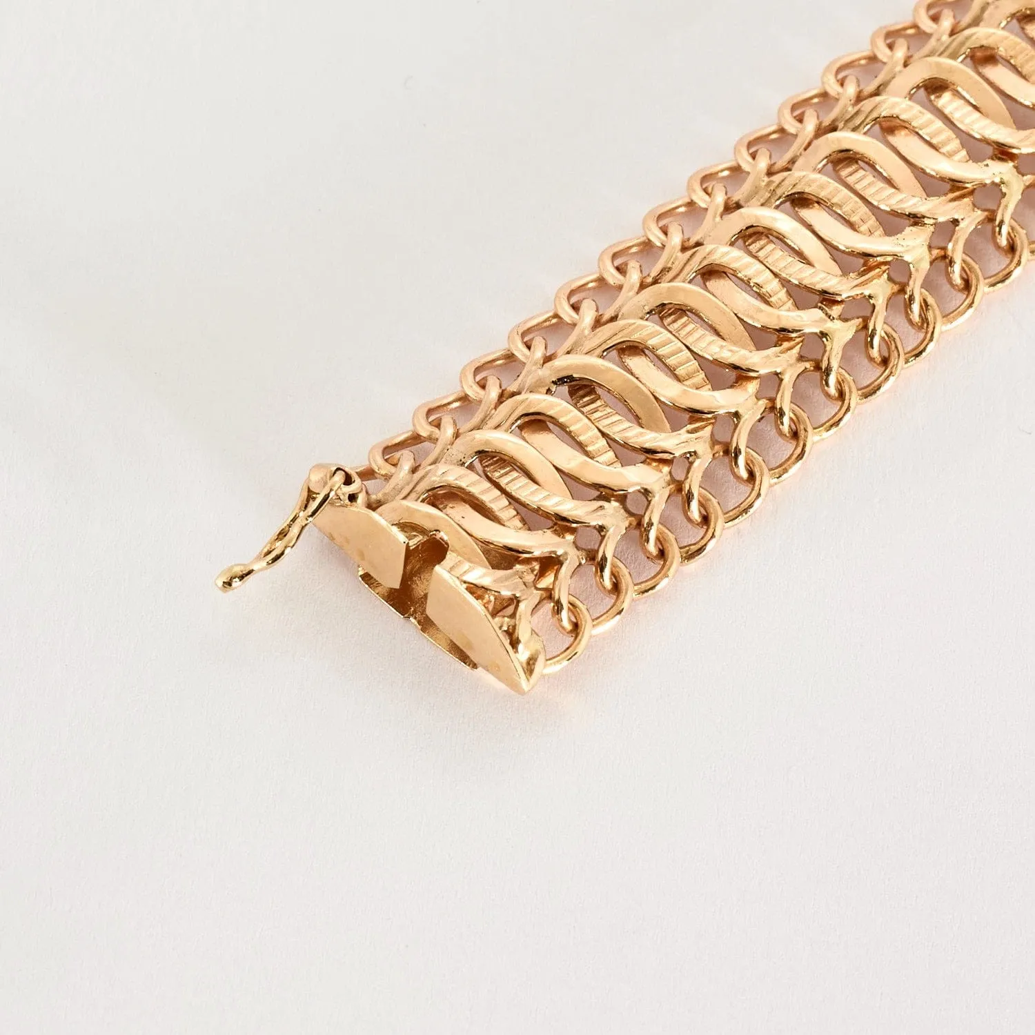 Bracelet maille américaine, or rose sold by 58 Facettes product image thumbnail 4