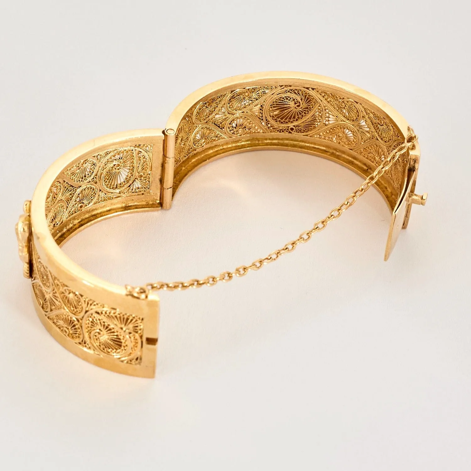 Bracelet jonc or jaune filigrané sold by 58 Facettes product image thumbnail 3