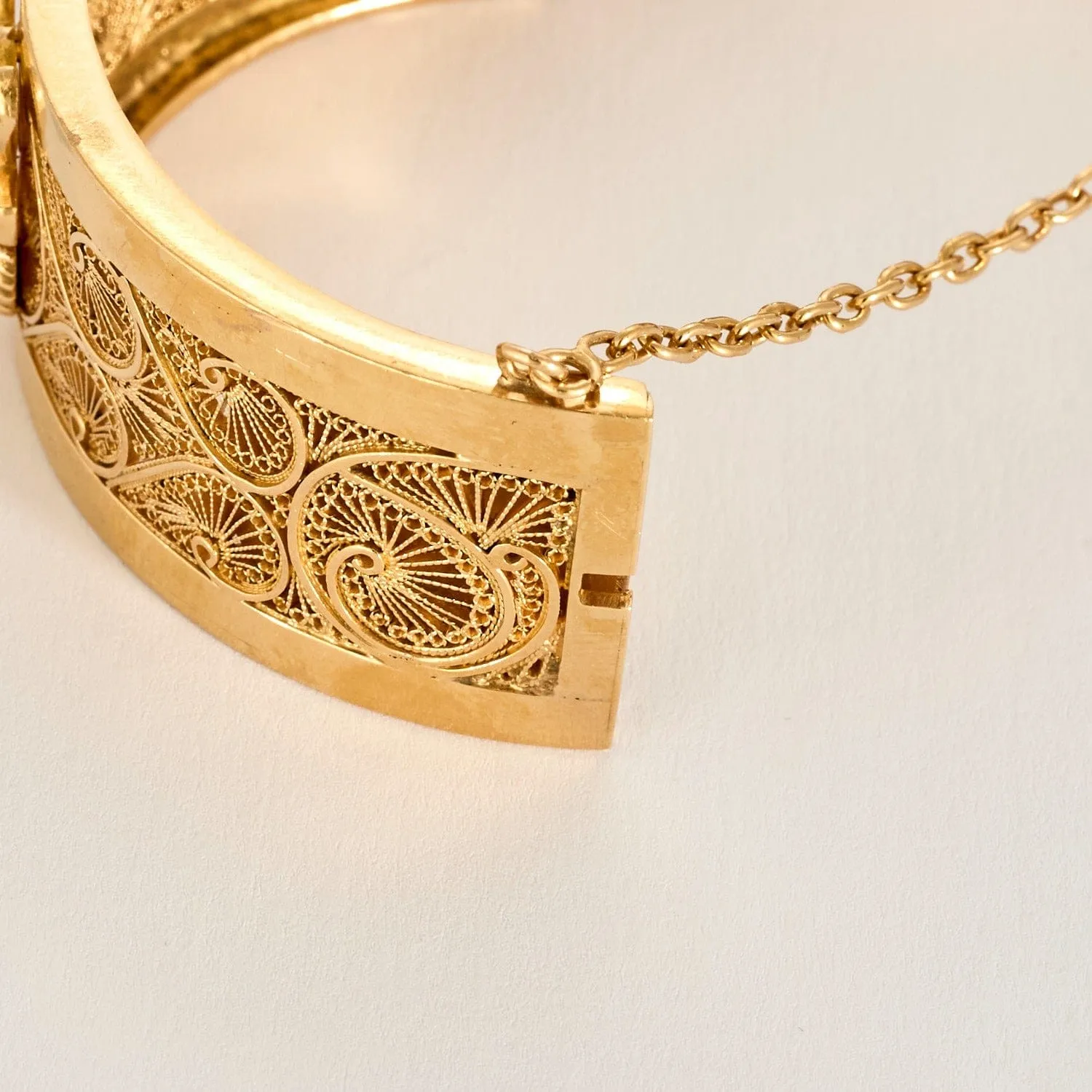 Bracelet jonc or jaune filigrané sold by 58 Facettes product image thumbnail 4