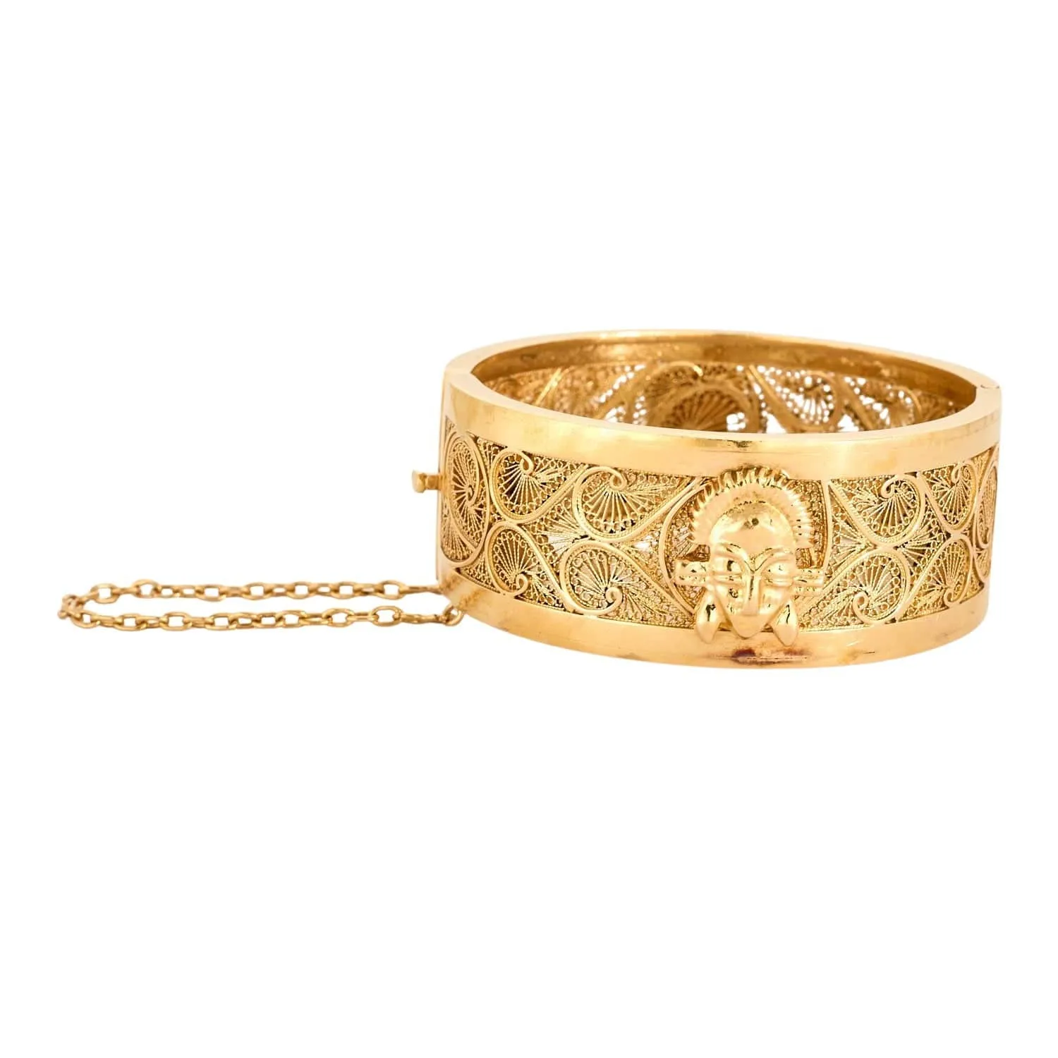 Bracelet jonc or jaune filigrané sold by 58 Facettes