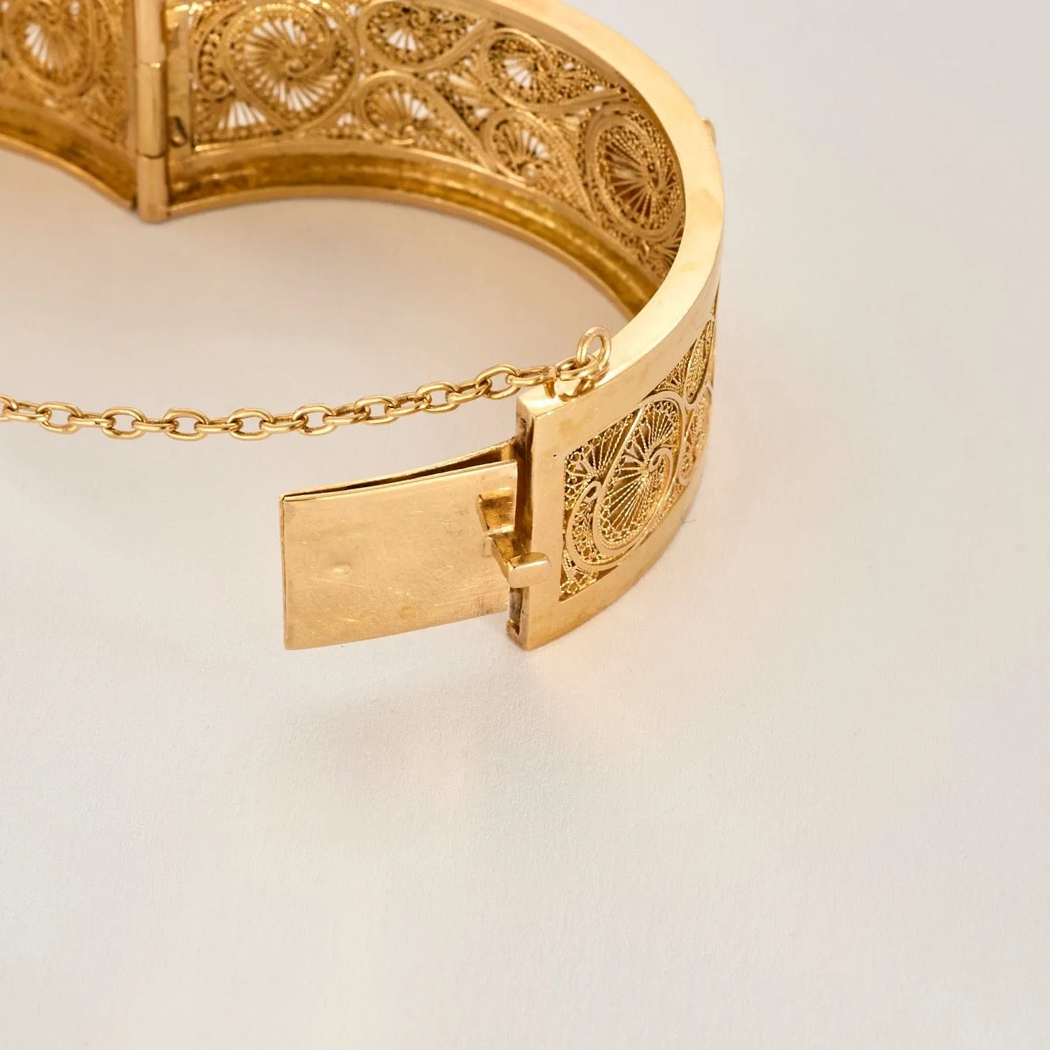 Bracelet jonc or jaune filigrané sold by 58 Facettes product image thumbnail 5