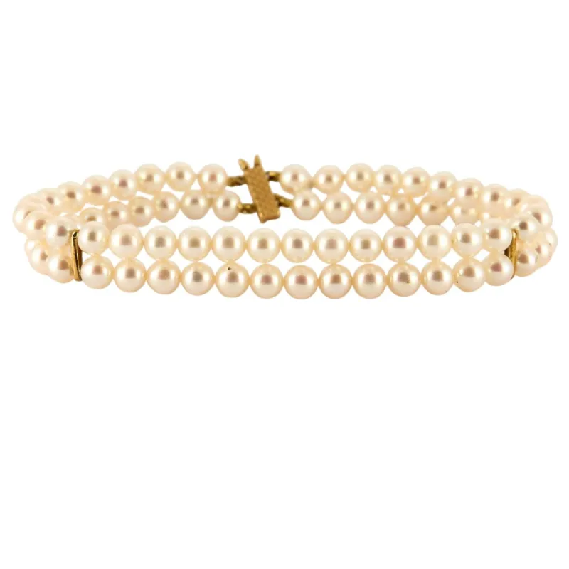 Bracelet double rang perles sold by 58 Facettes