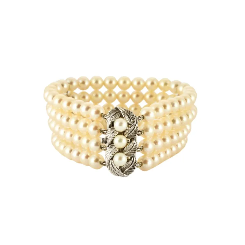 Bracelet perles 4 rangs sold by 58 Facettes