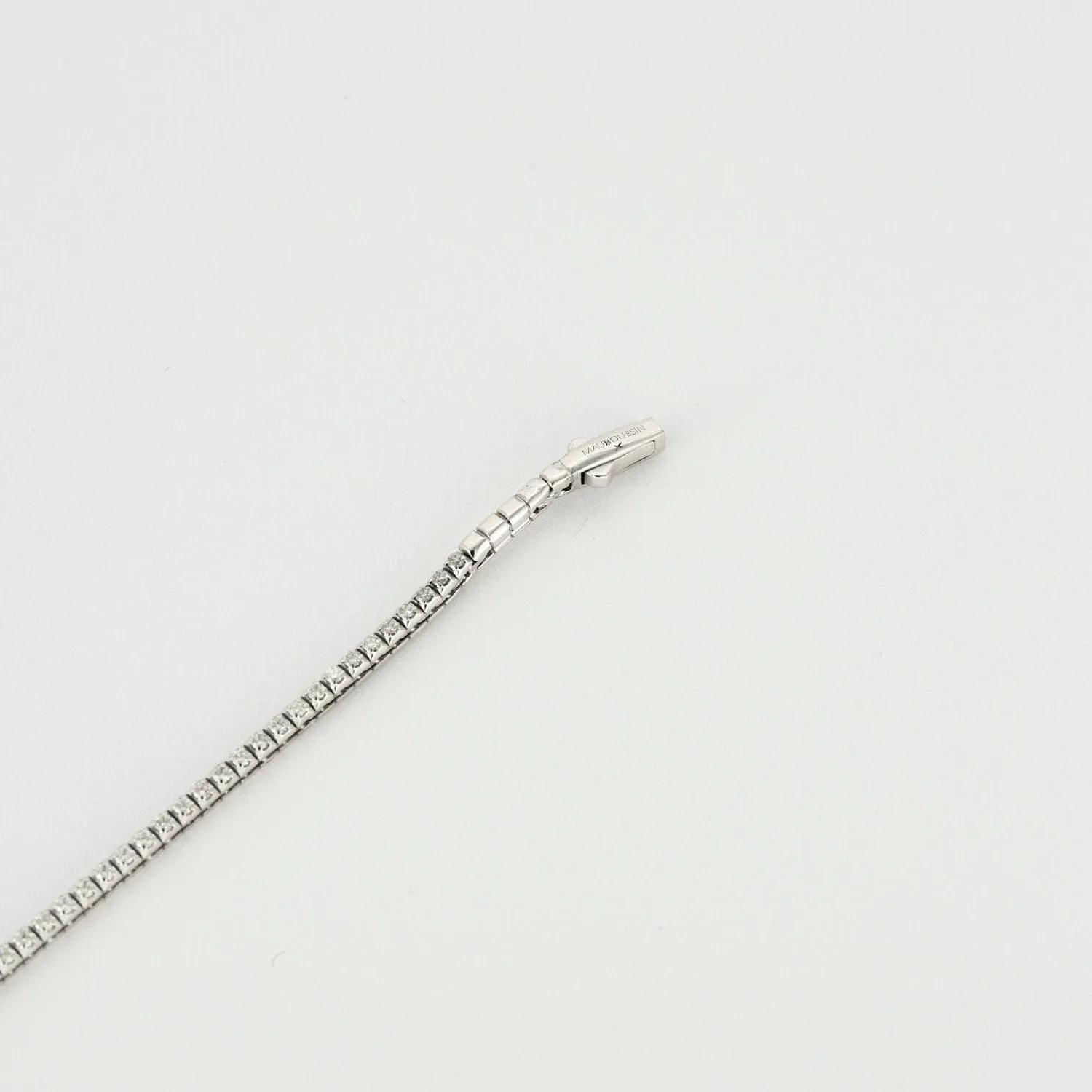 Bracelet rivière diamants or blanc sold by 58 Facettes product image thumbnail 3