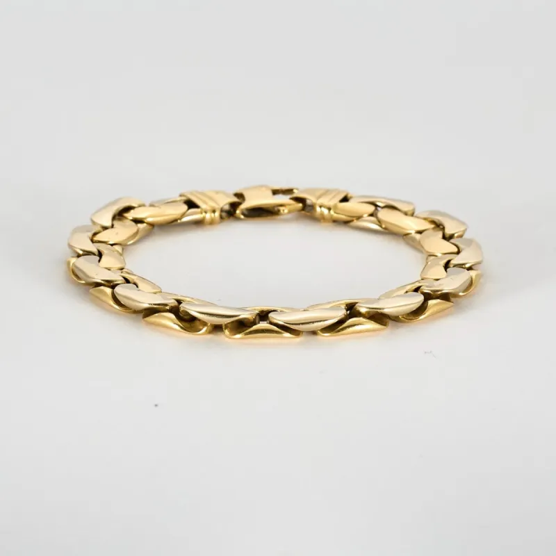 Bracelet 2 ors jaune et or blanc sold by 58 Facettes
