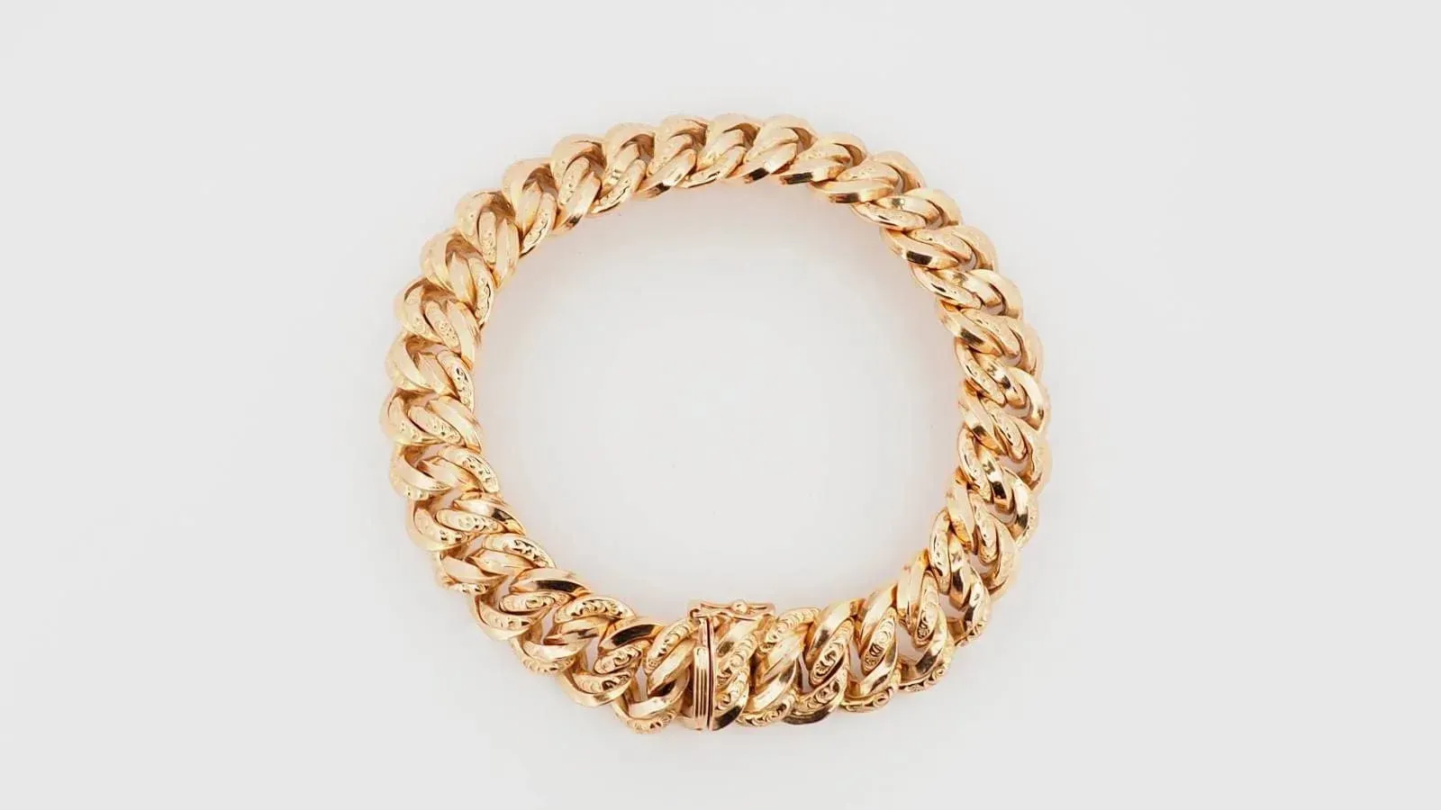 Bracelet vintage maille américaine en or rose sold by 58 Facettes product image thumbnail 4