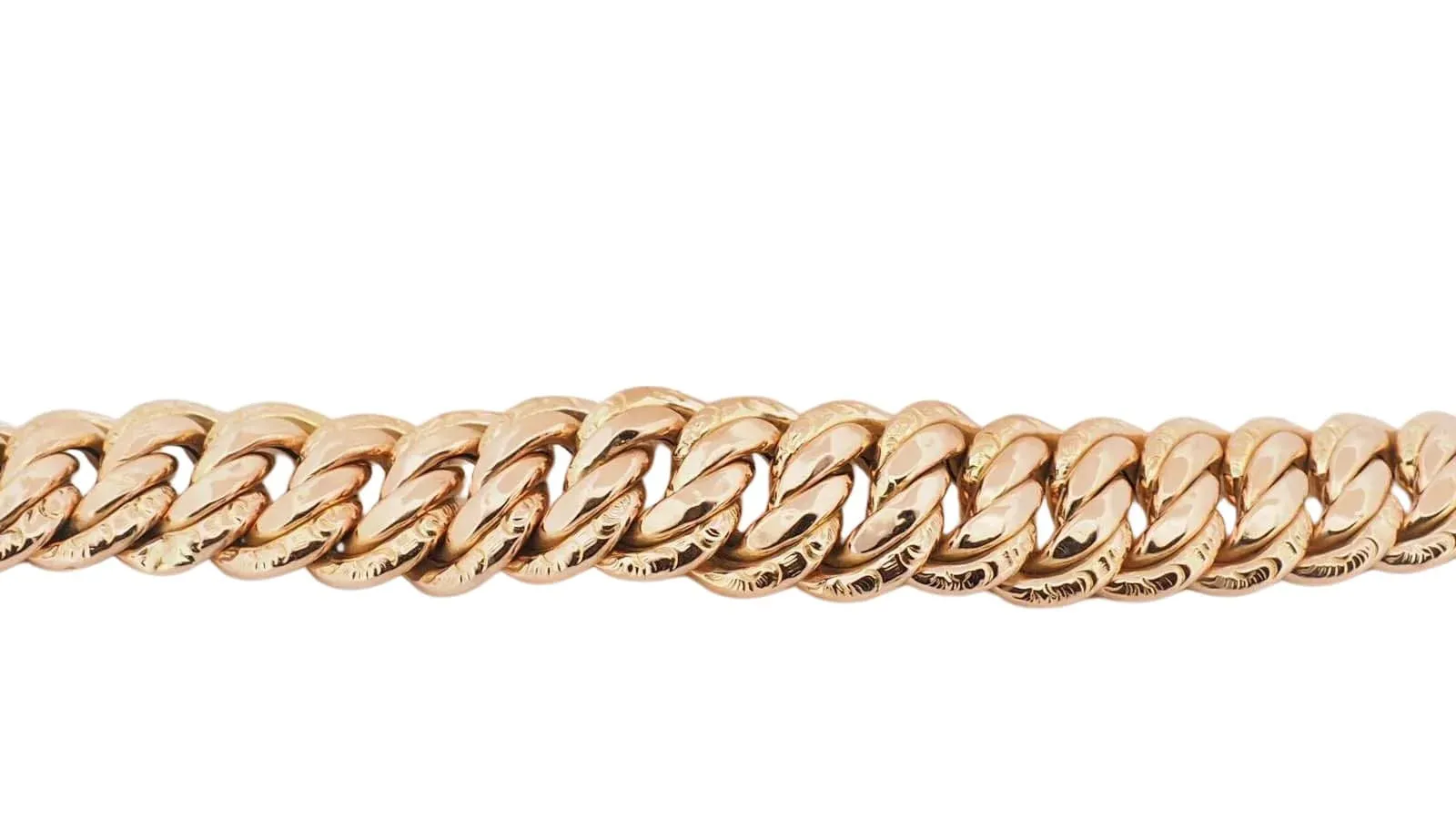 Bracelet vintage maille américaine en or rose sold by 58 Facettes