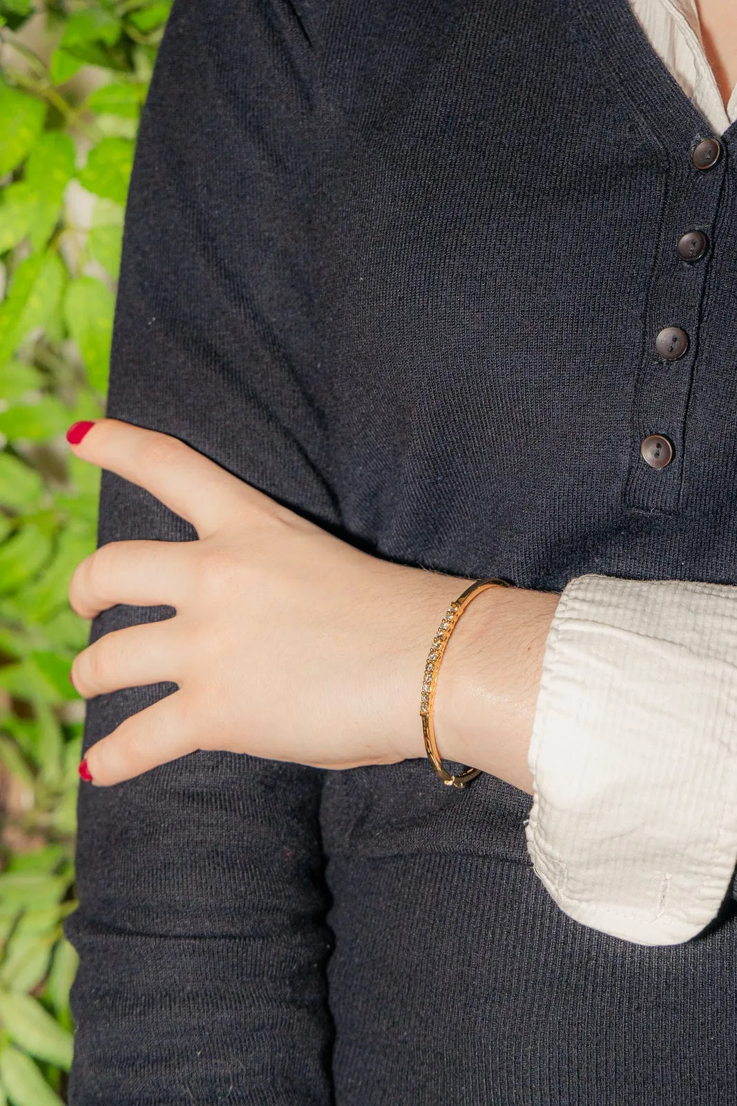 Bracelet Jonc Or jaune Diamant sold by 58 Facettes product image thumbnail 2