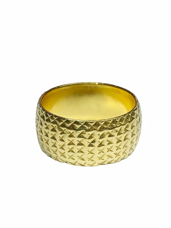 Bague bandeau en or jaune sold by 58 Facettes