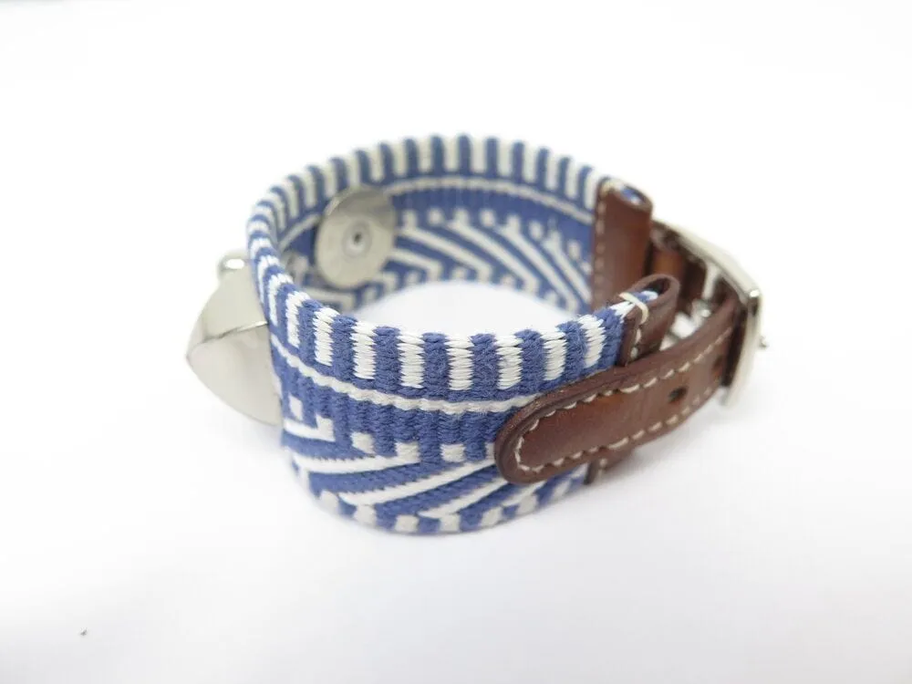 Bracelet HERMES rival caval collier de chien cuir toile barenia rare sold by 58 Facettes product image thumbnail 2