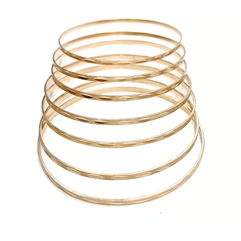 Bracelet 7 joncs en or jaune sold by 58 Facettes