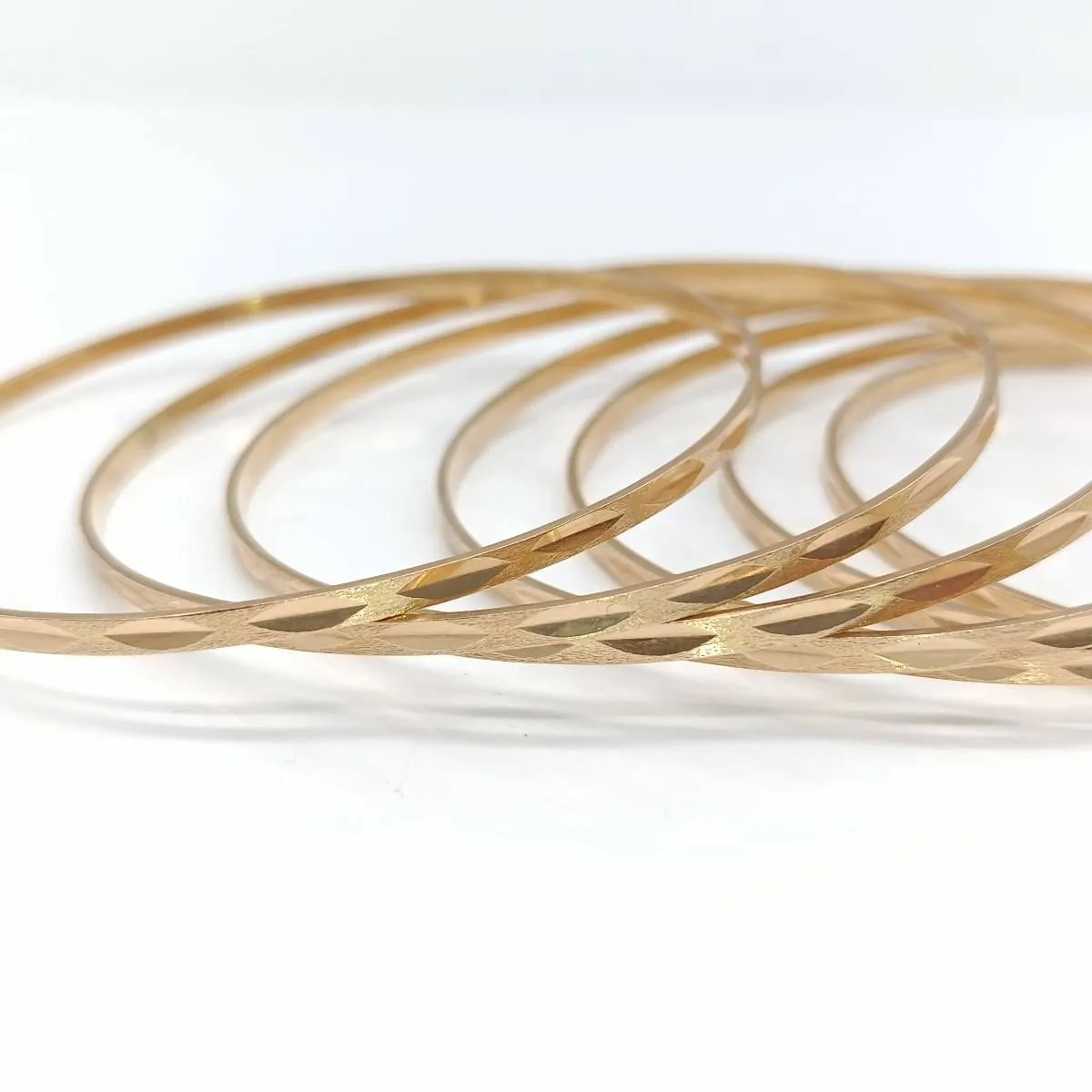 Bracelet 7 joncs en or jaune sold by 58 Facettes product image thumbnail 2