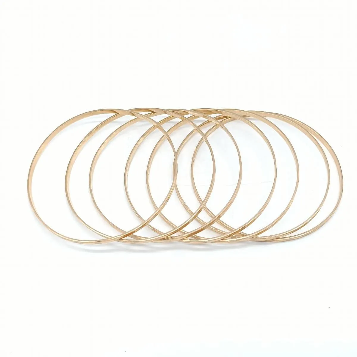 Bracelet 7 joncs en or jaune sold by 58 Facettes product image thumbnail 3