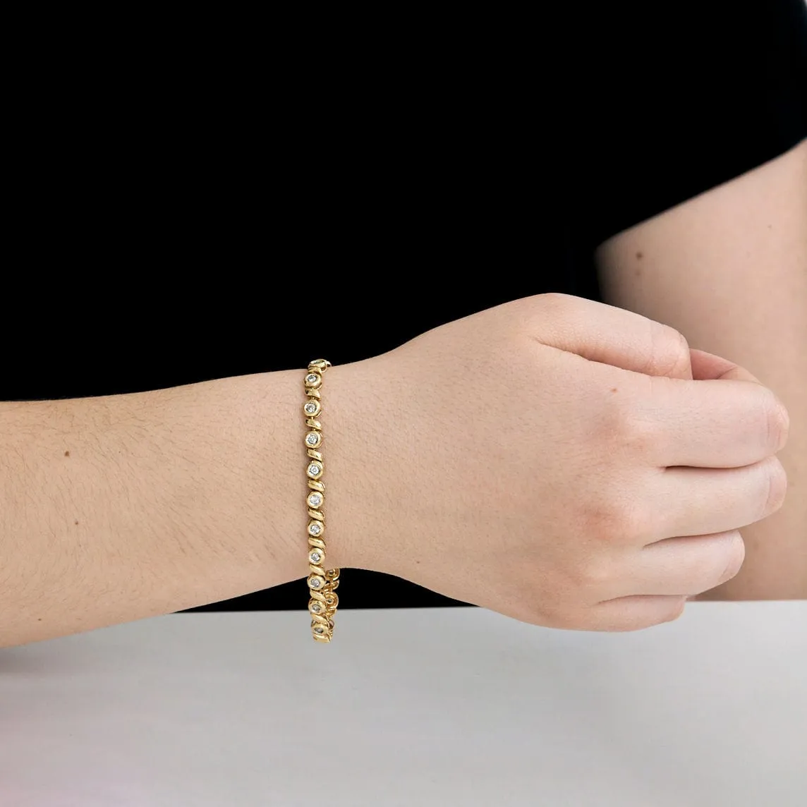 Bracelet or jaune diamants sold by 58 Facettes product image thumbnail 2