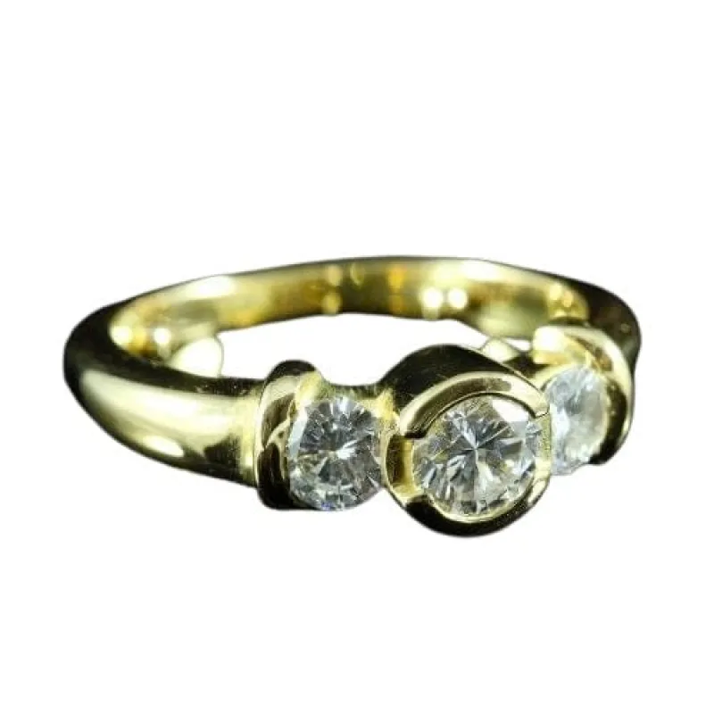 Bague trilogie diamants sold by 58 Facettes