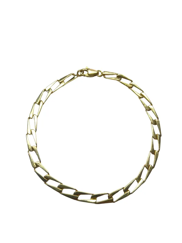 Bracelet en or jaune 18 carats, maille cheval sold by 58 Facettes