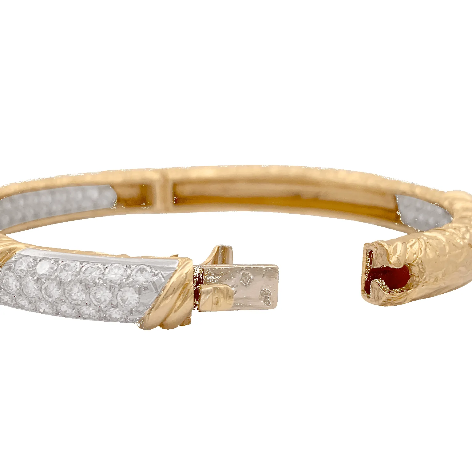 Bracelet jonc Van Cleef & Arpels, or jaune et diamants sold by 58 Facettes product image thumbnail 3